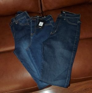 Dark Denim High Waisted Skinnies